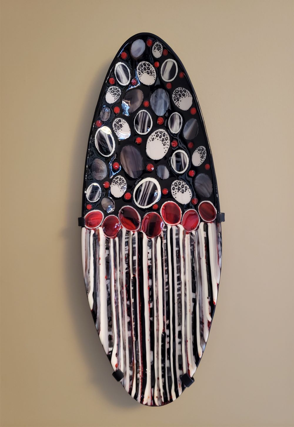 glass platter that is wall art