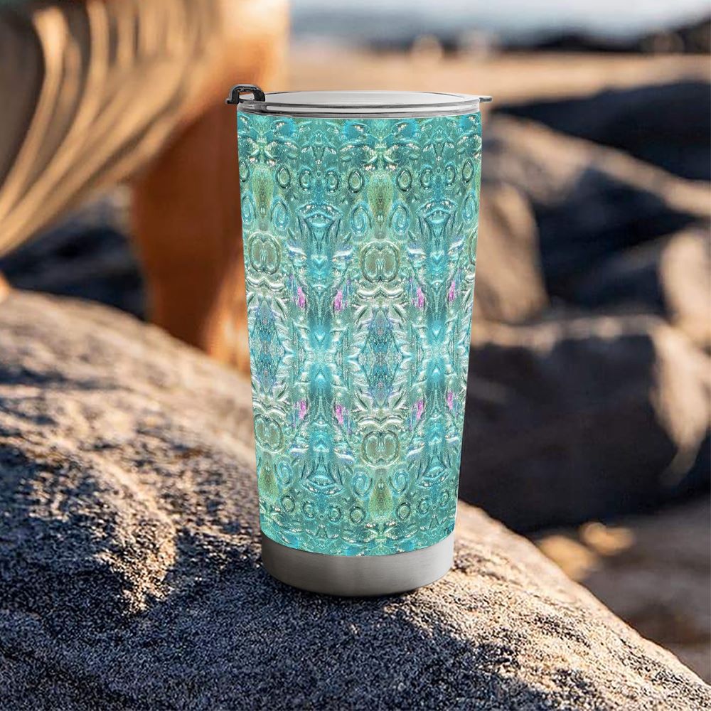 angelic vibes steel travel tumbler hot or cold
