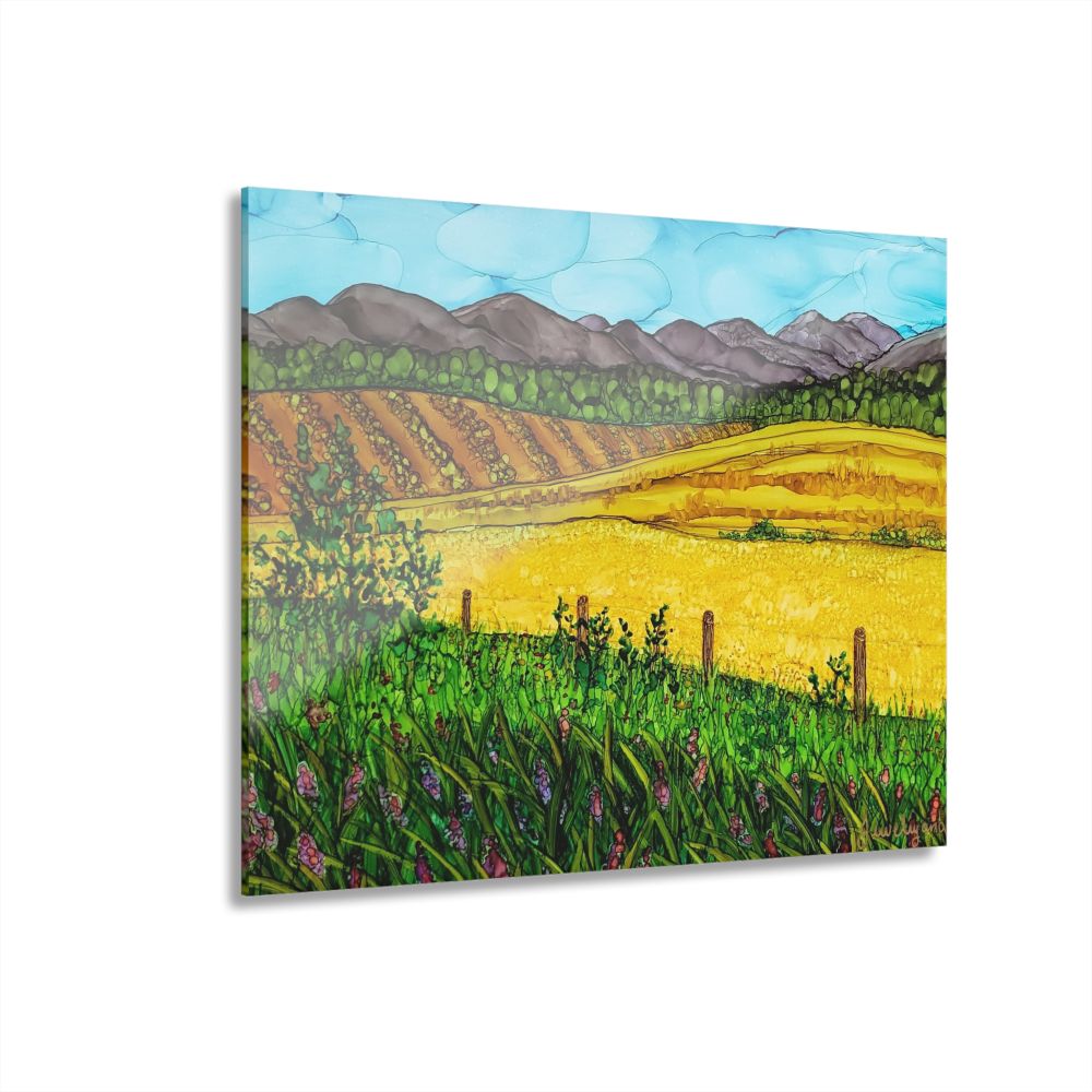 golden fields art print