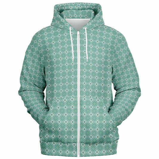 Aqua Blue full zip hoodie