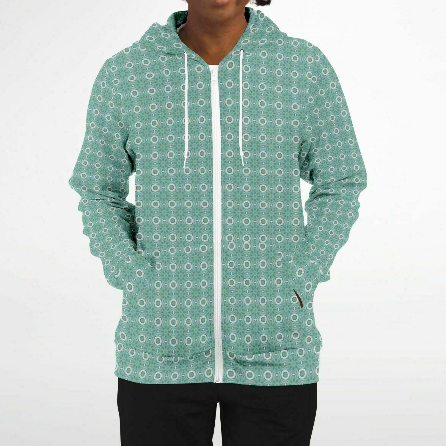 blue hoodie aqua womens