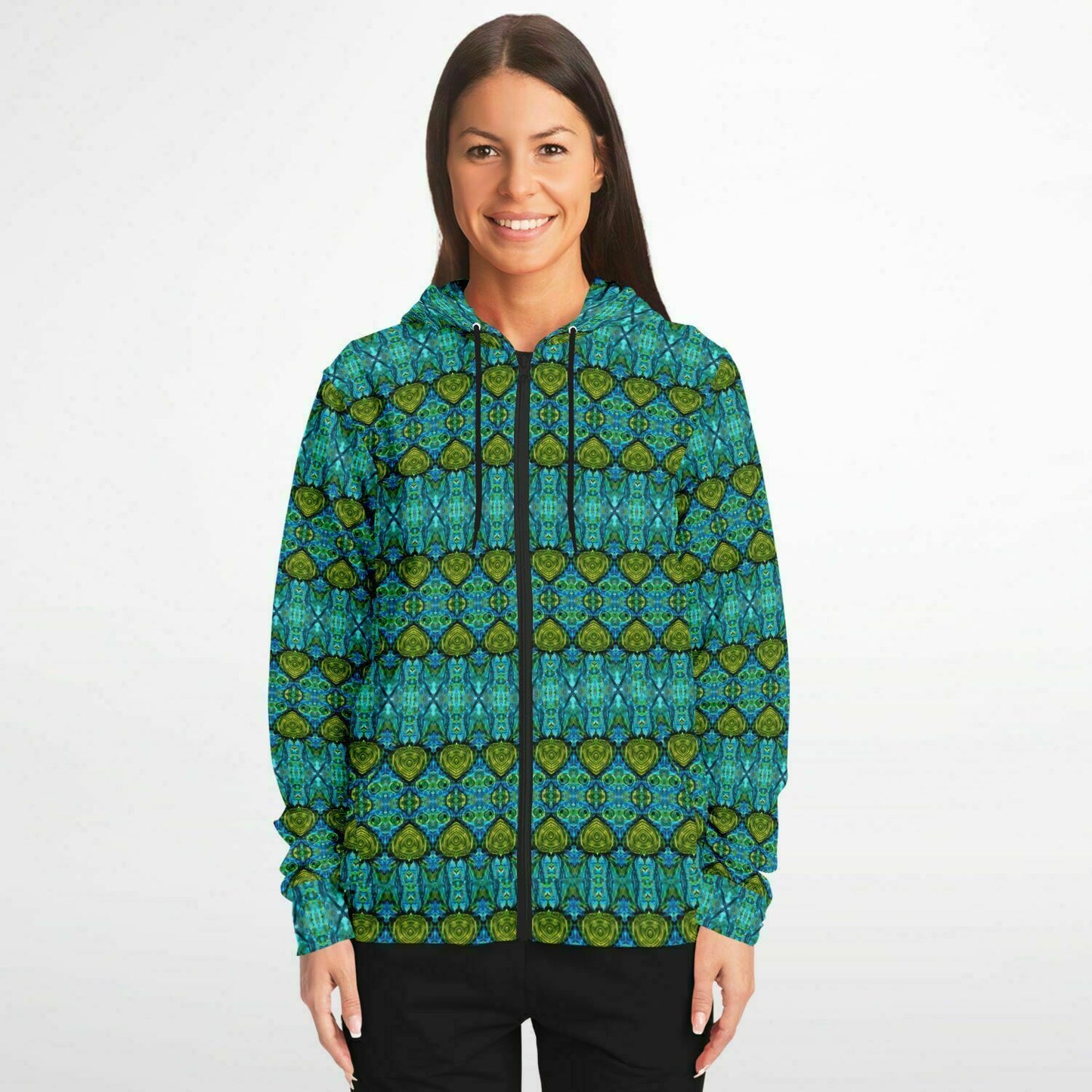 When the Heart Speaks - Blue 'n Green Women's Hoodie