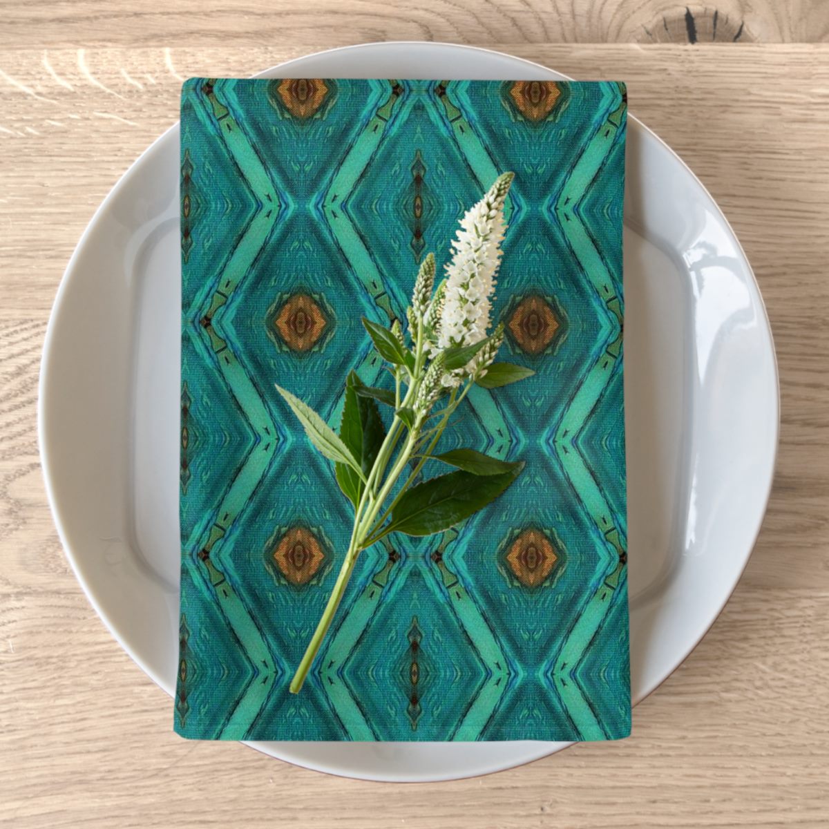 Cloth Napkins Oasis Blue