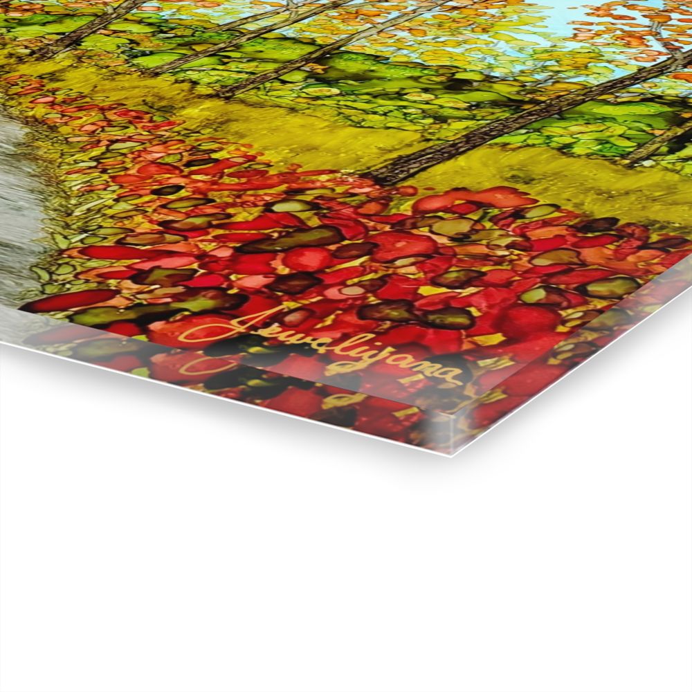 corver view of acrylic print