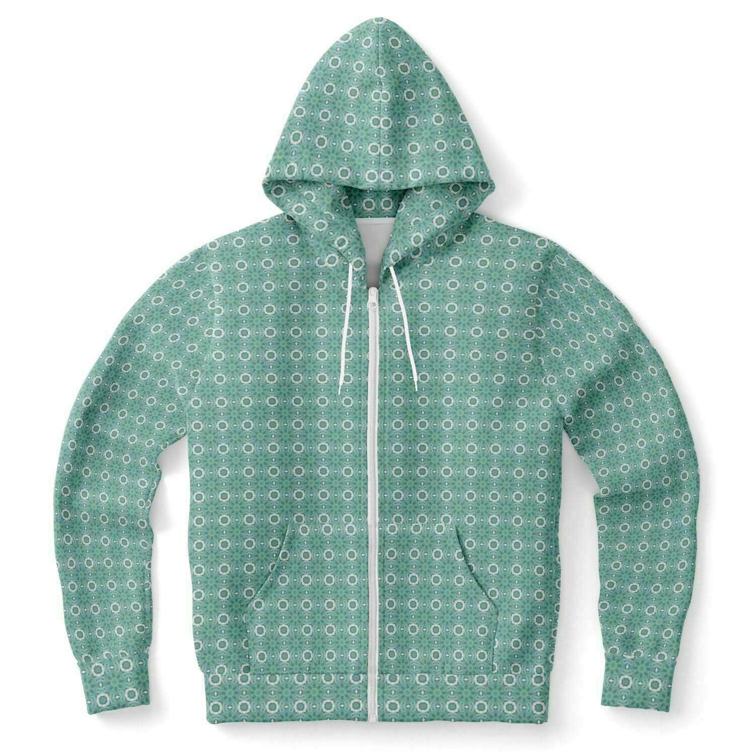 cute blue hoodie with polka dots