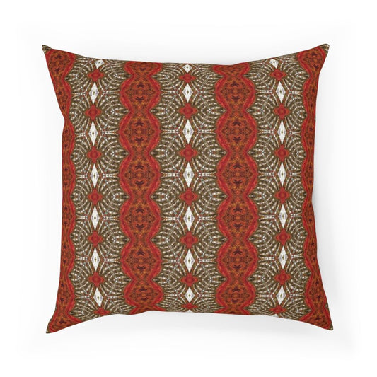 red throw pillow