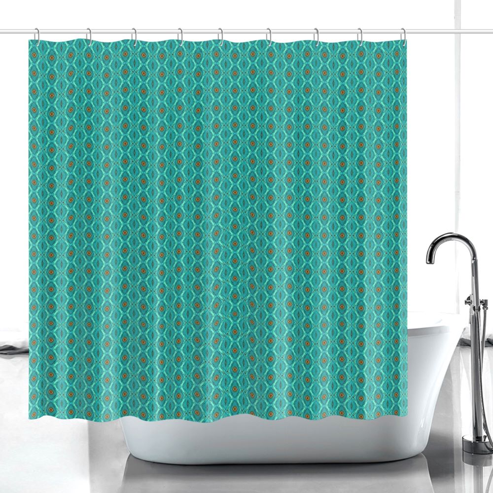 luxury blue shower curtain