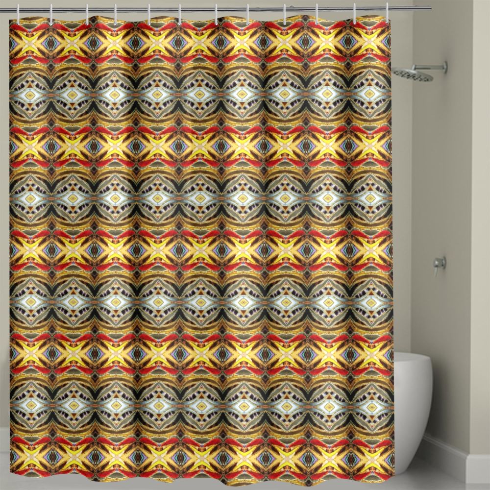 luxury shower curtain called Love Over Gold