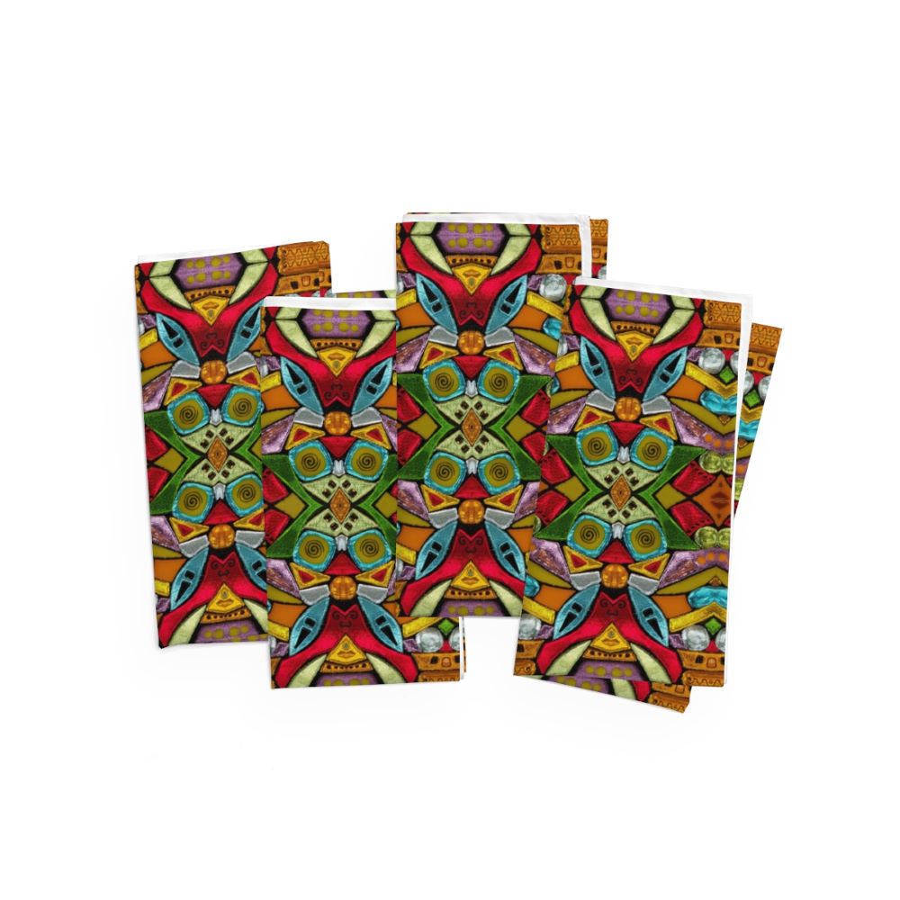 set of 4 cloth dinner napkins