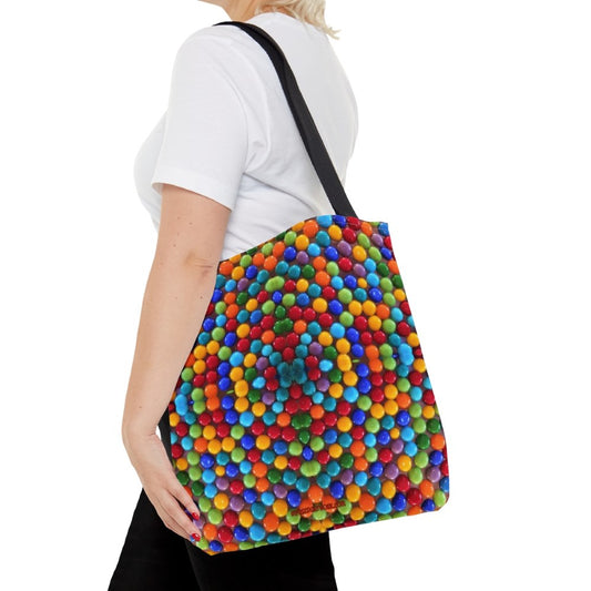 Rainbow gumballs totebag
