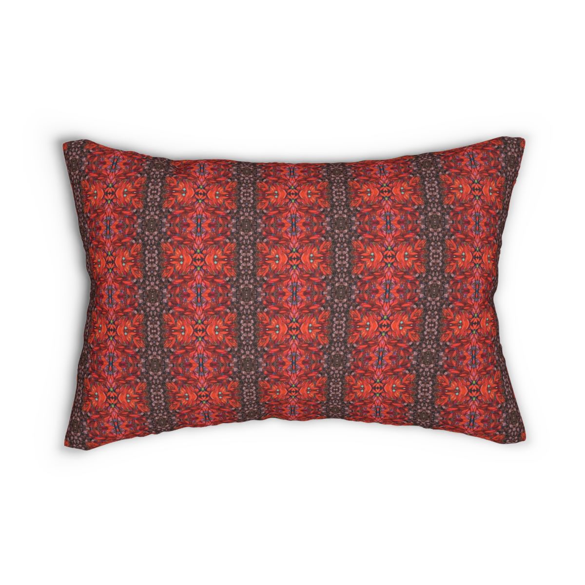 red stripe lumbar pillow cover