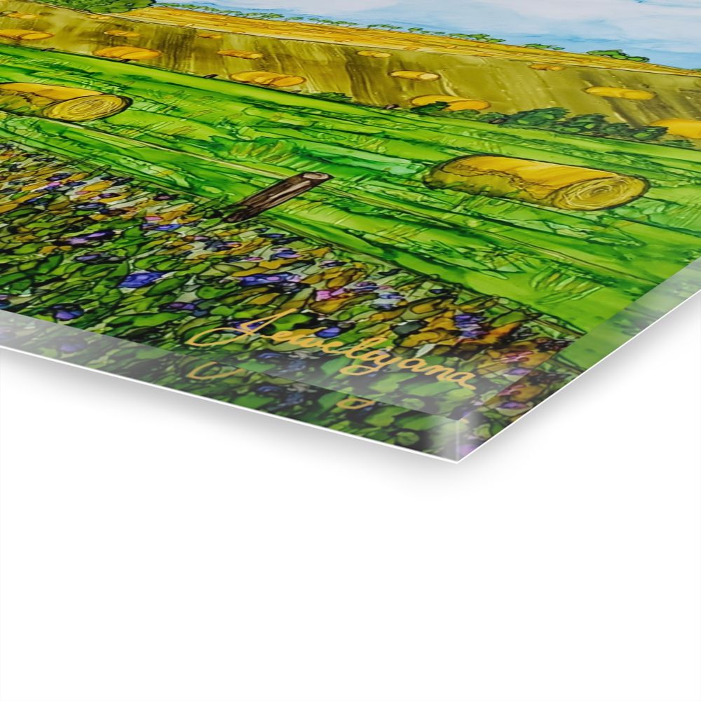 side  view f the acrylic art print