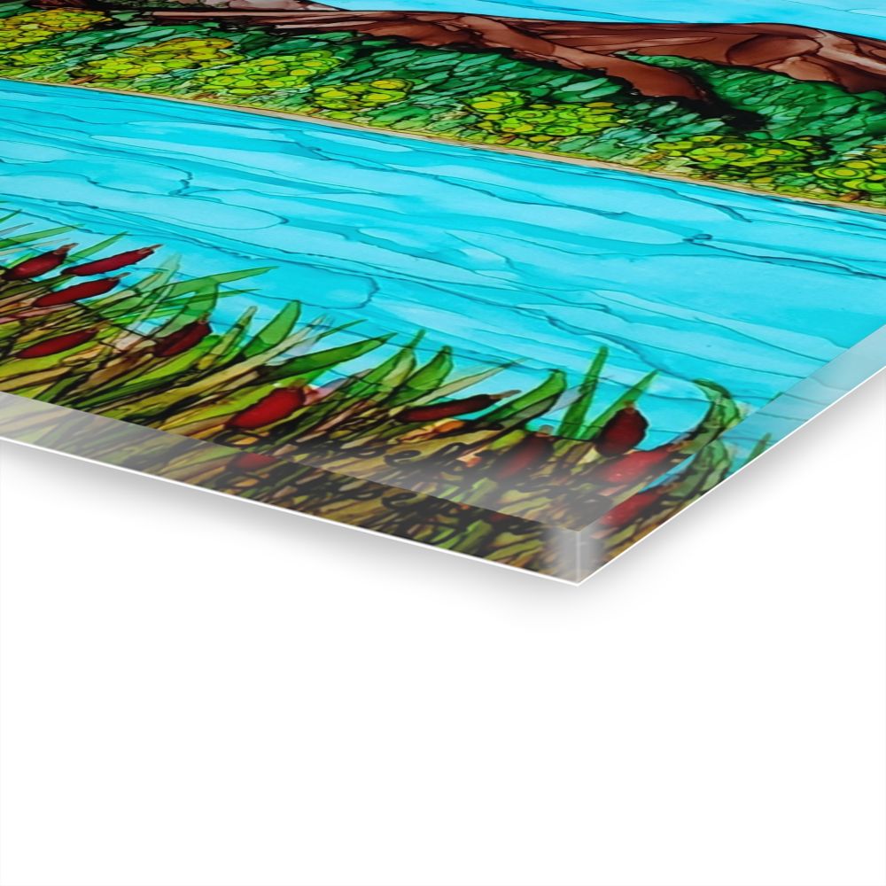 corner or acrylic print called wetlands hideaway