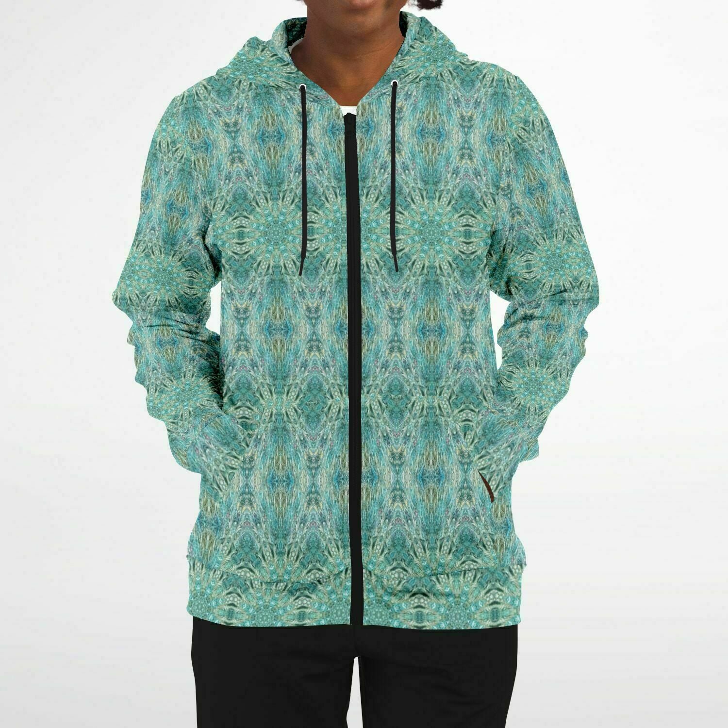 womens designer blue hoodie