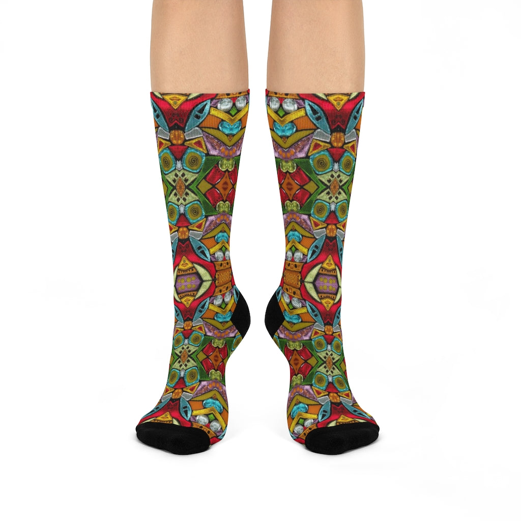 Fun Multicolored dress socks