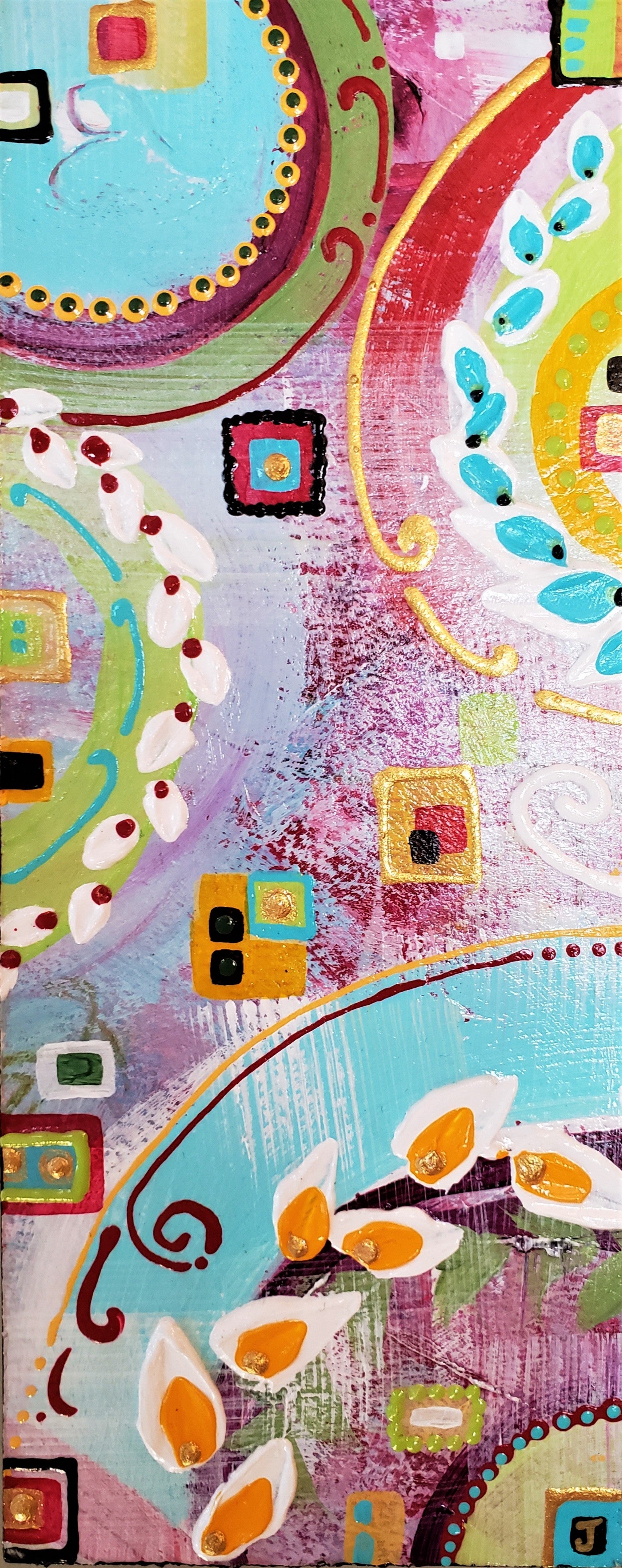 Original Artwork Abstract Painting called Secret Smiles