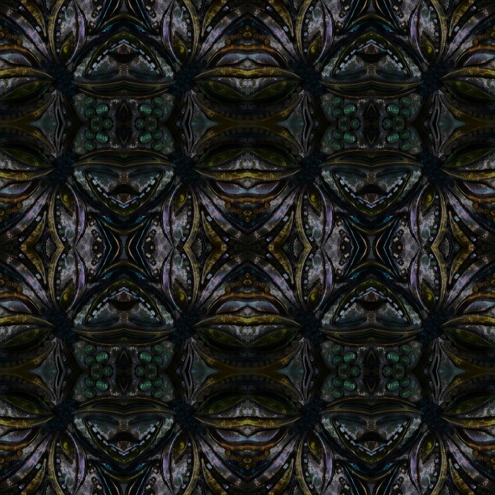 Close up of pattern printed on Not So Basic Black Bags