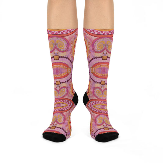 Pink-dress-socks