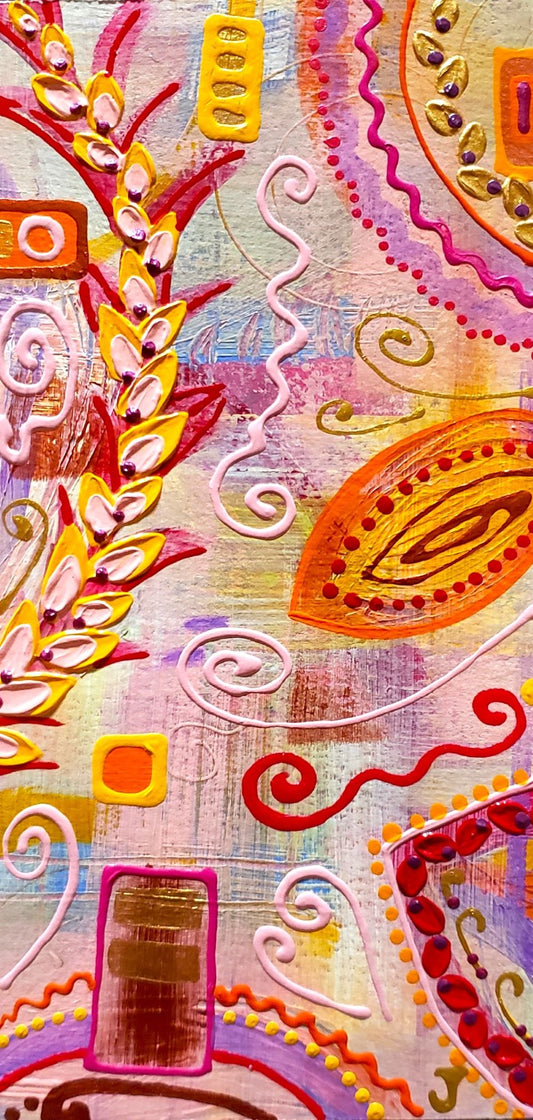 Small Abstract painting called Inner beauty