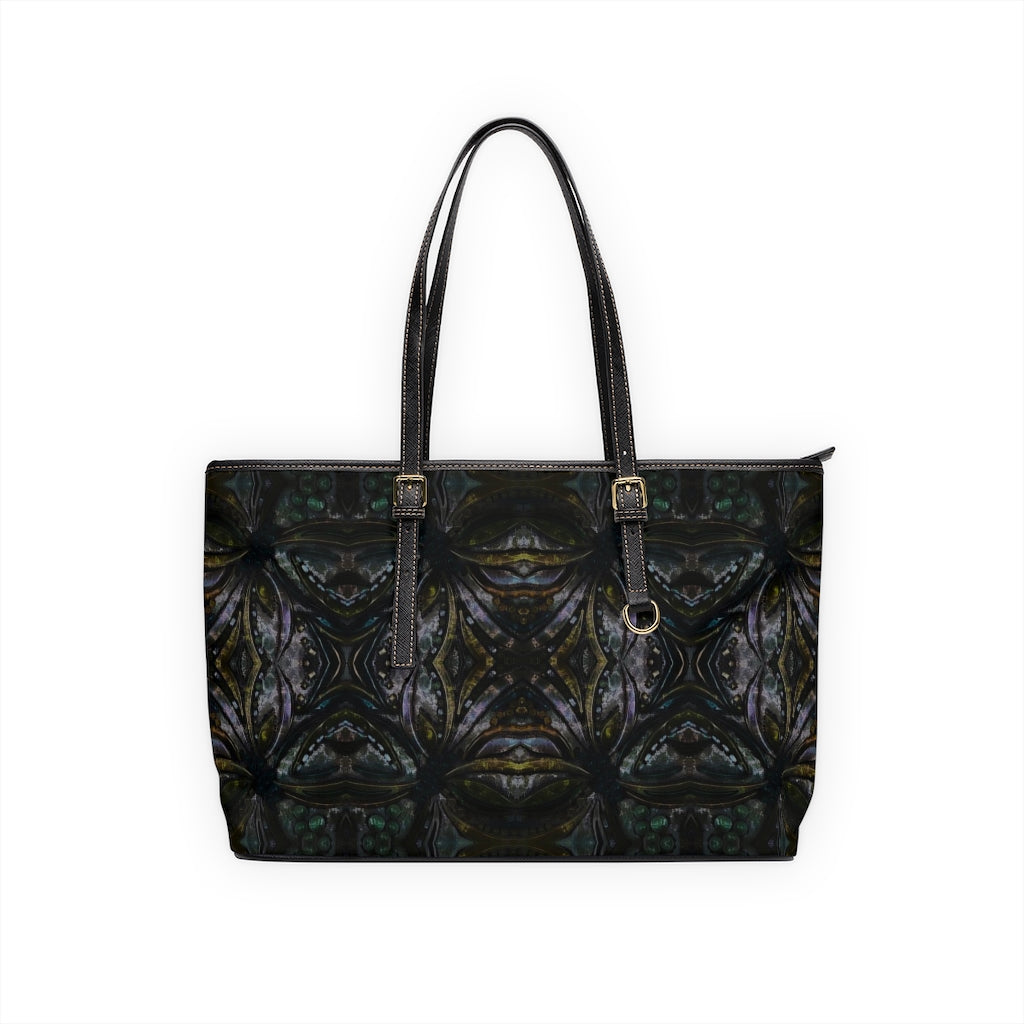 front view of larger black shoulder bag