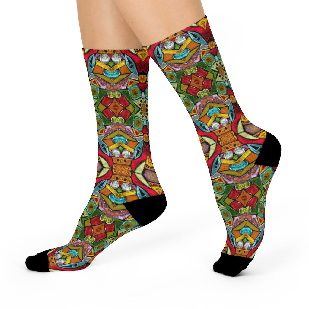 Swimmin With Rabbits crazy fun socks