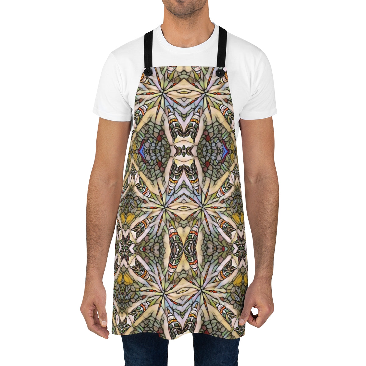 cooking apron shown on a man
