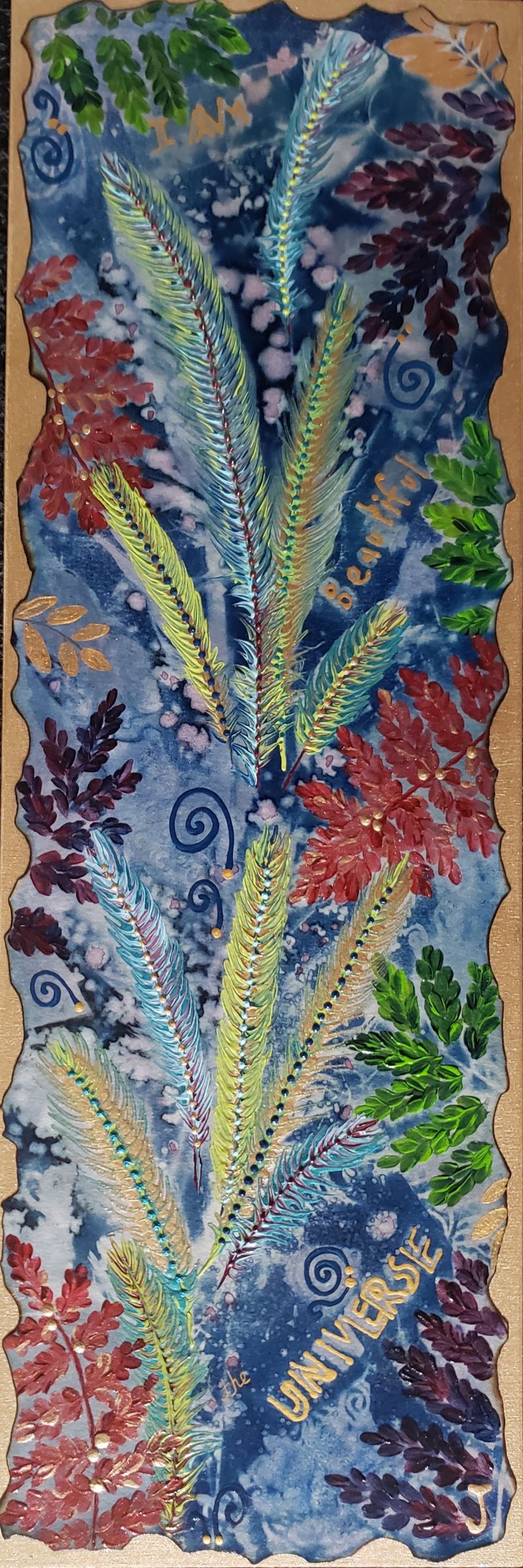 Cool Art - a sunprint painting called I am the beautiful Universe