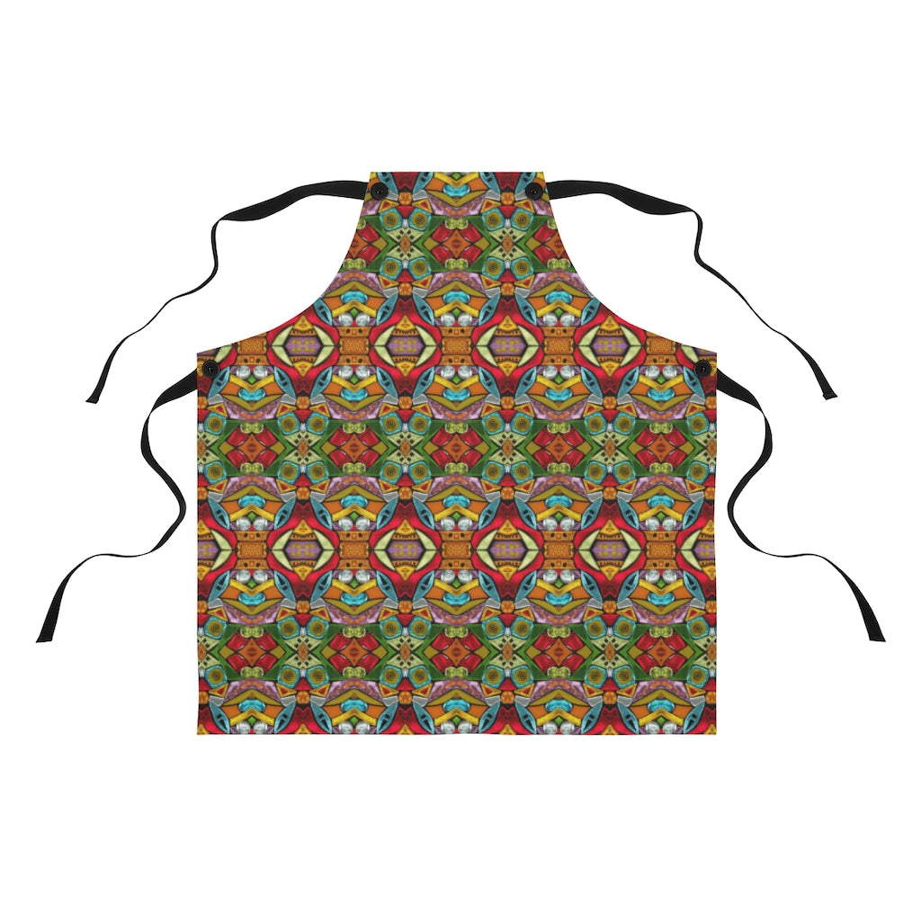 cooking apron full view to show pattern