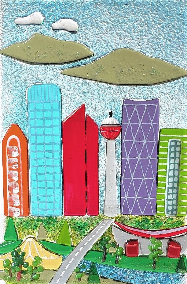 Calgary Saddle Dome Cityscape