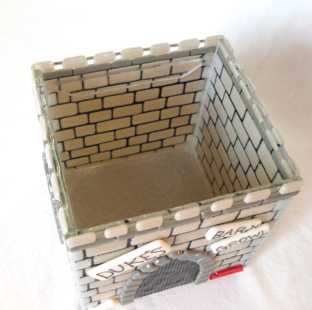 inner view of custom castle urn