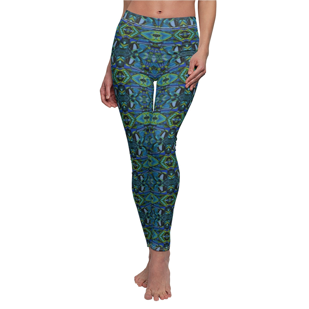 Leggings front view showing pattern