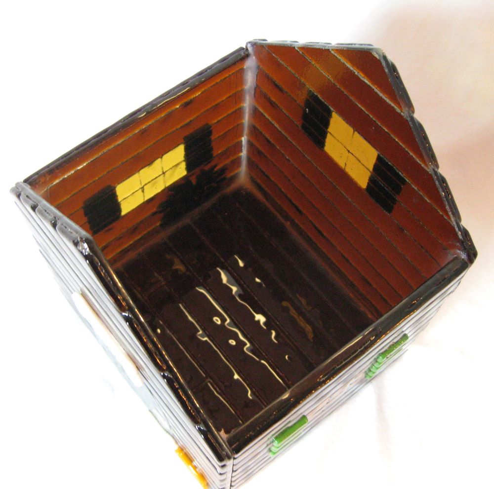 unique urn inner view of glass cabin