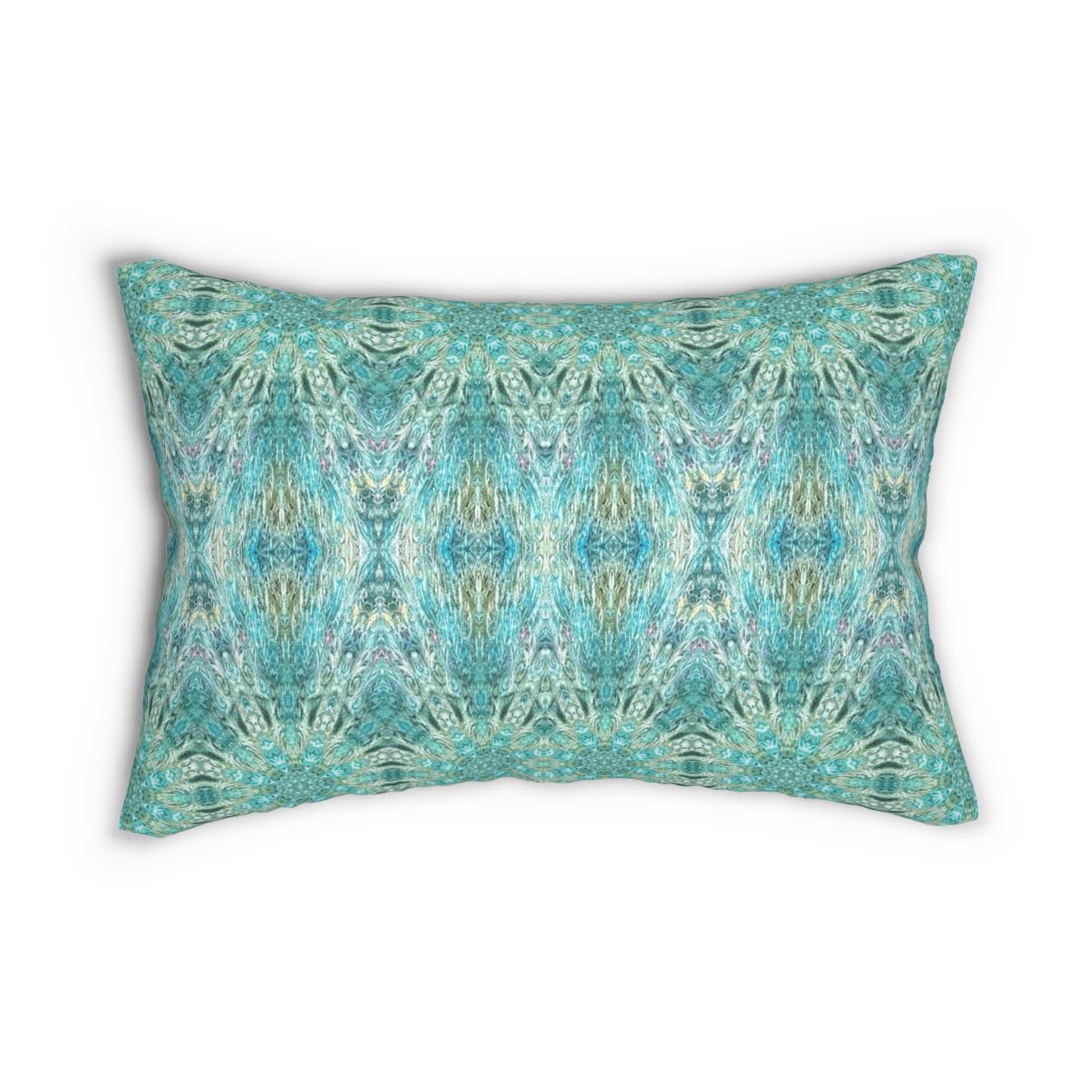 blue back support pillow cover