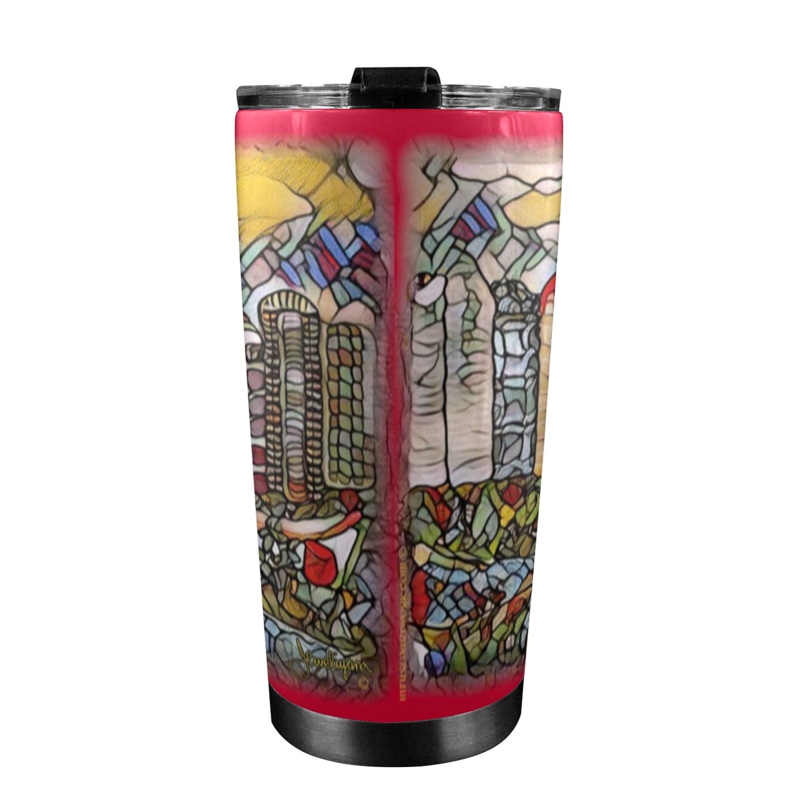 gift idea or souvenir of calgary on a coffee tumbler