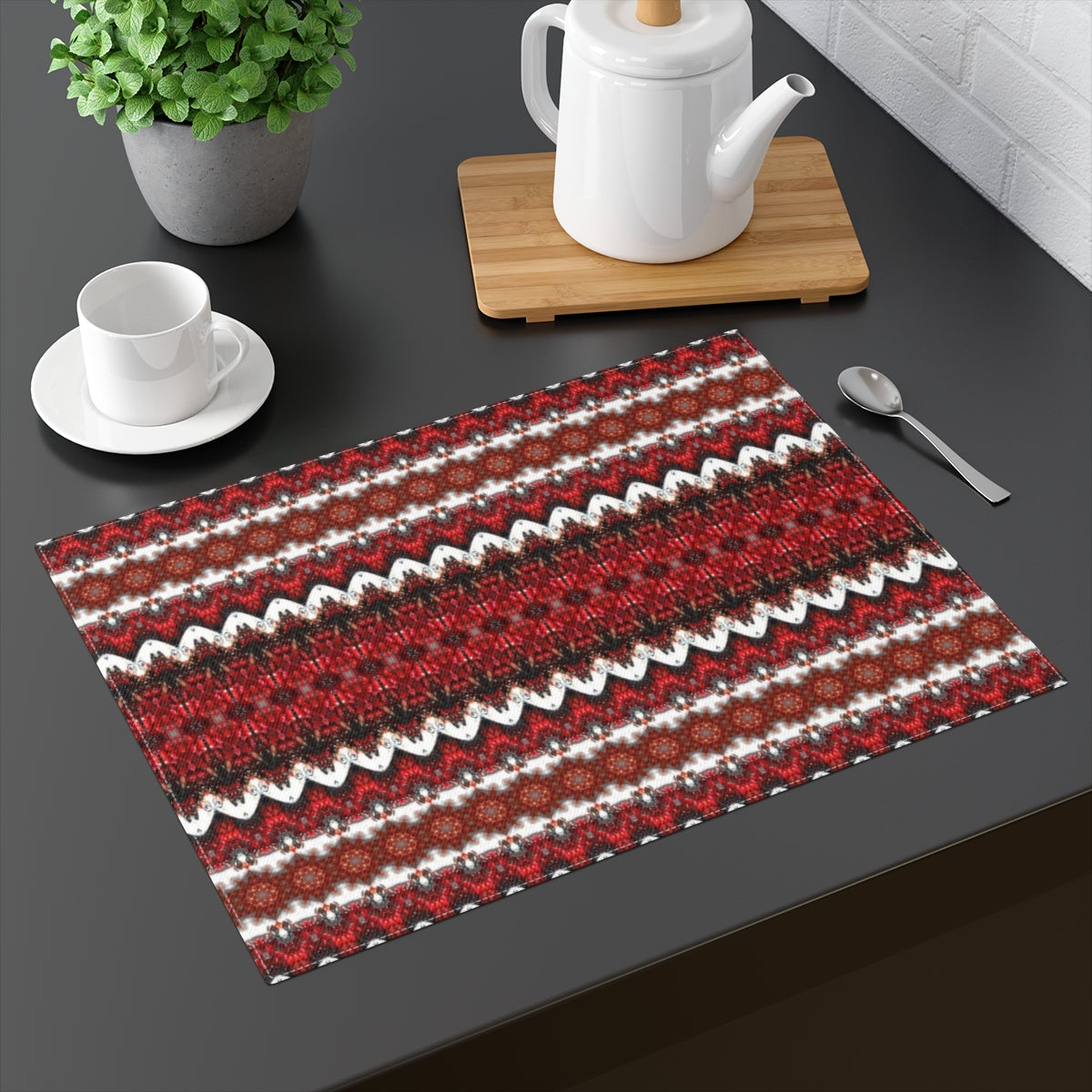 Gloggenstein Design - Red and white placemats