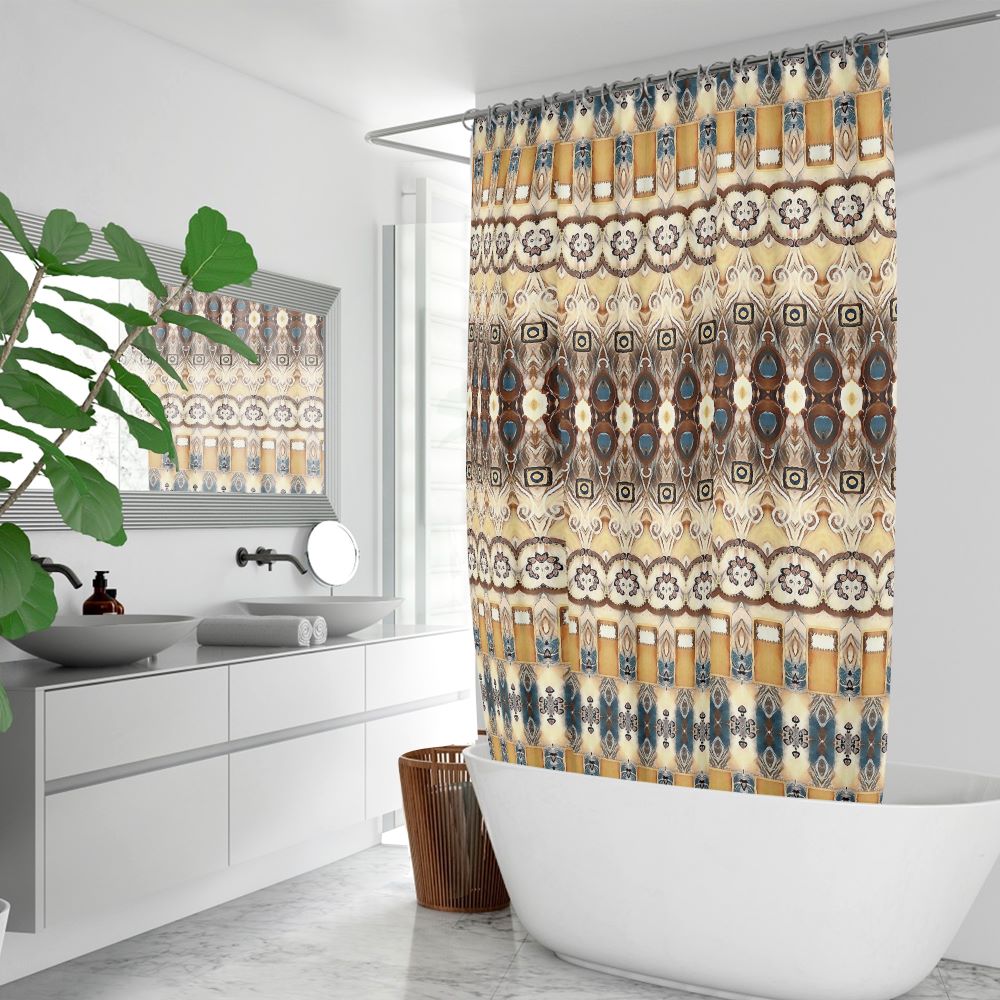 urban country chic style shower curtain