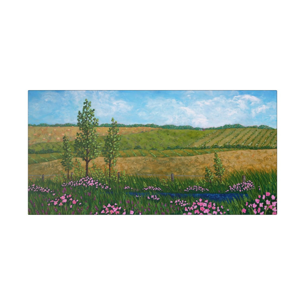 alberta prairie fields canvas art print