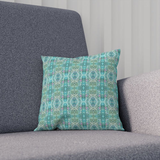 aqua blue throw pillow for chair or couch