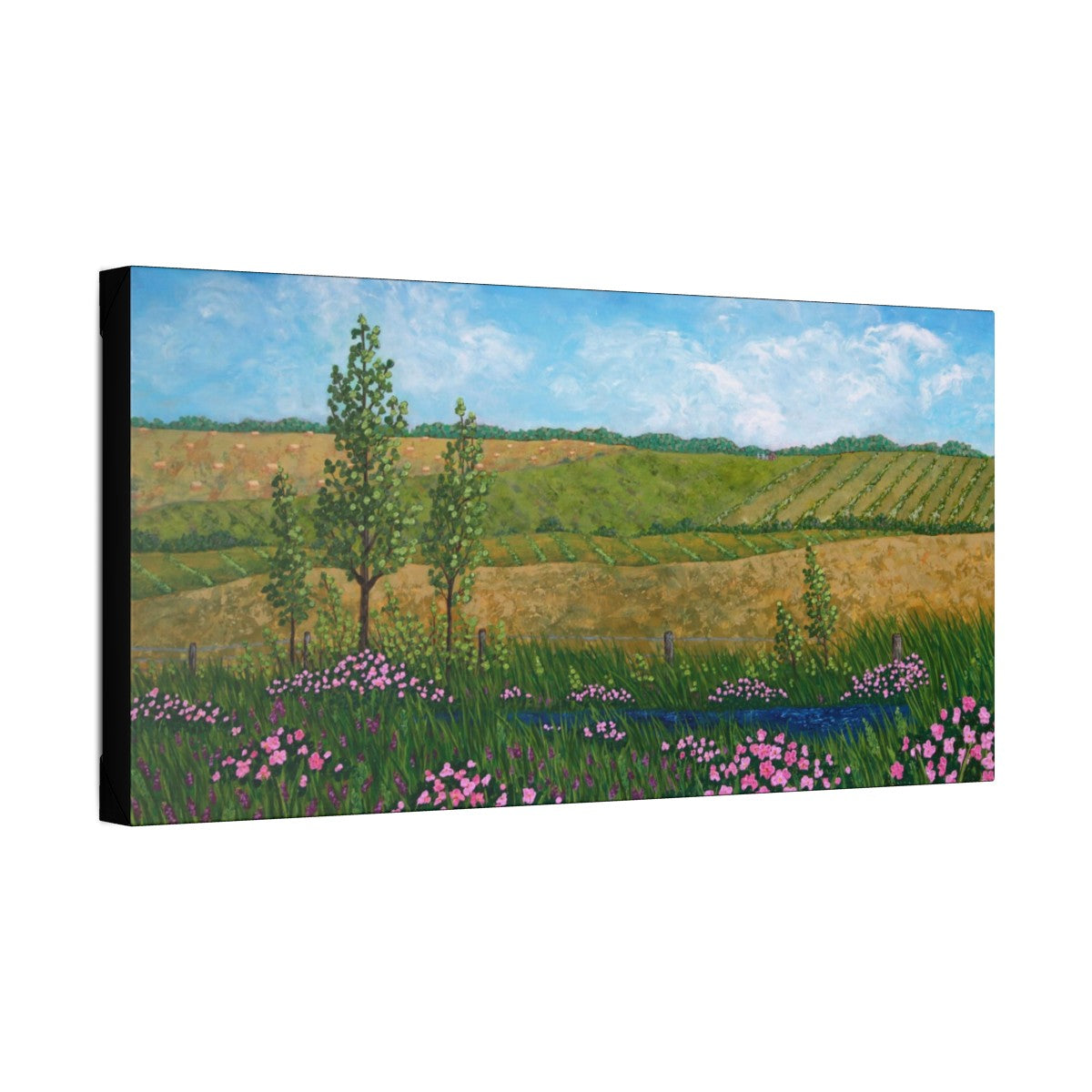 summer prairie landsacpe painting art prints