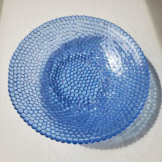 sapphire blue glass bowl