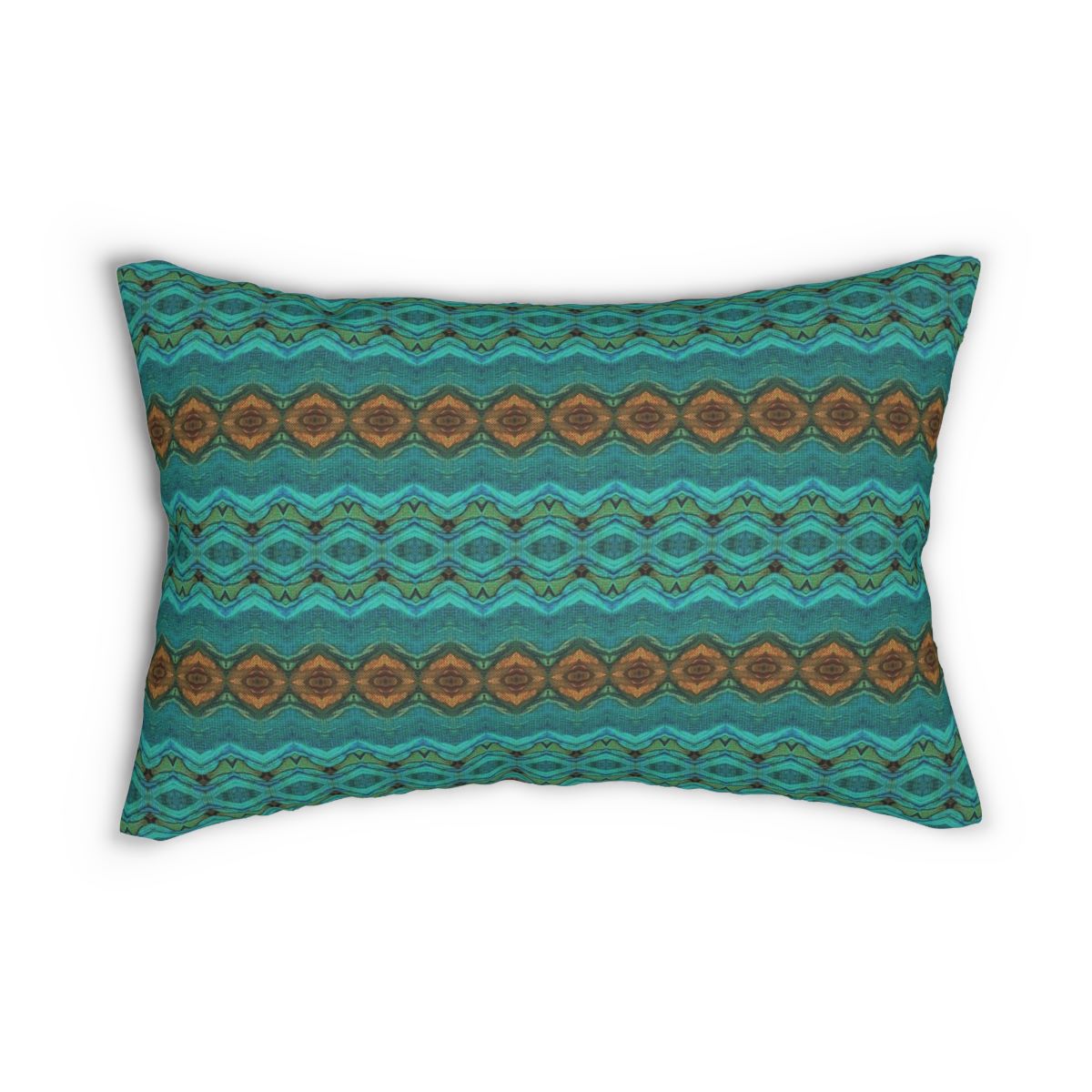 teal blue pillow cover for lower back support