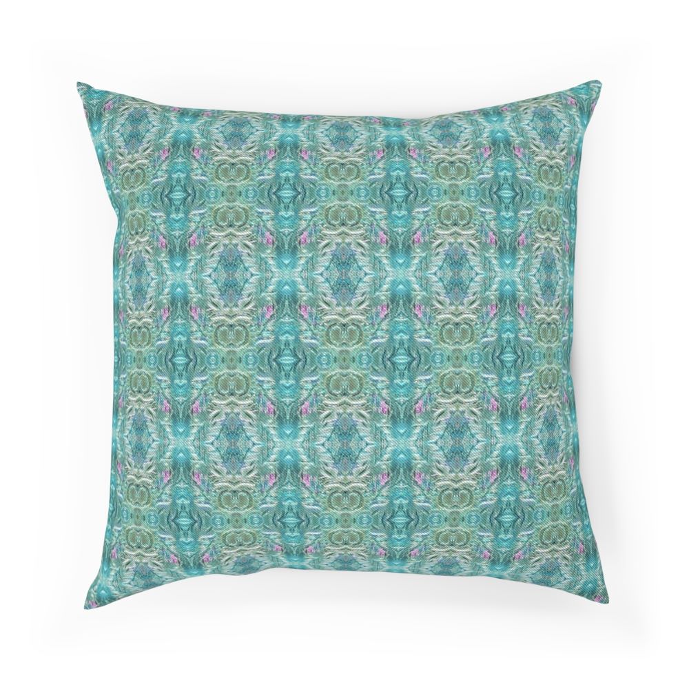 blue  throw pillow