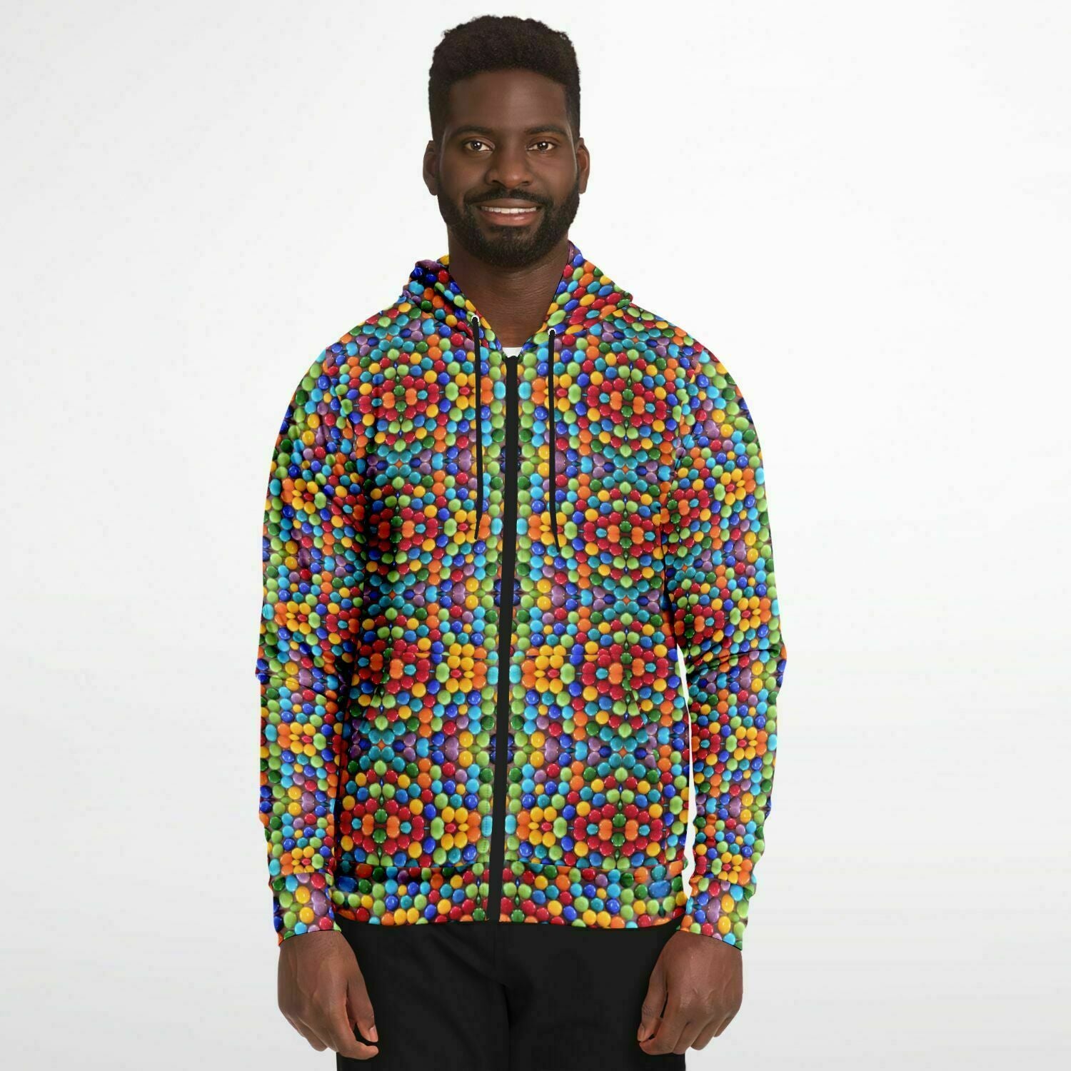 colorful hoodie for men in rainbow colors