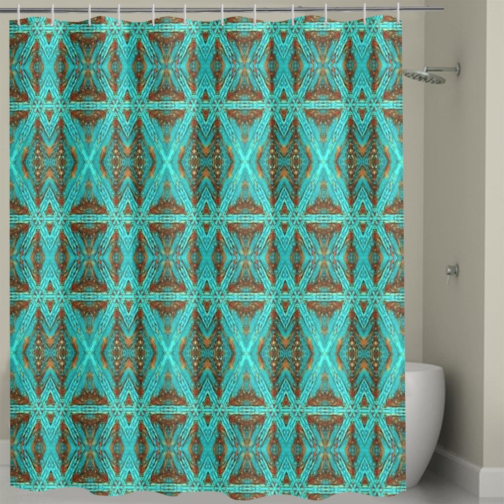 cool shower curtains with modern geometric design