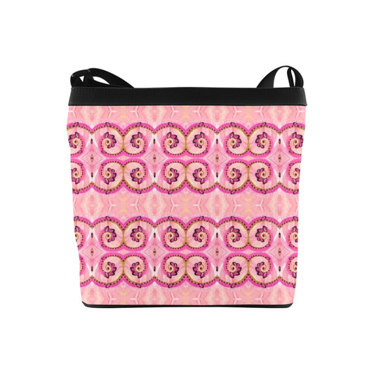cute pink and black messenger bag purse
