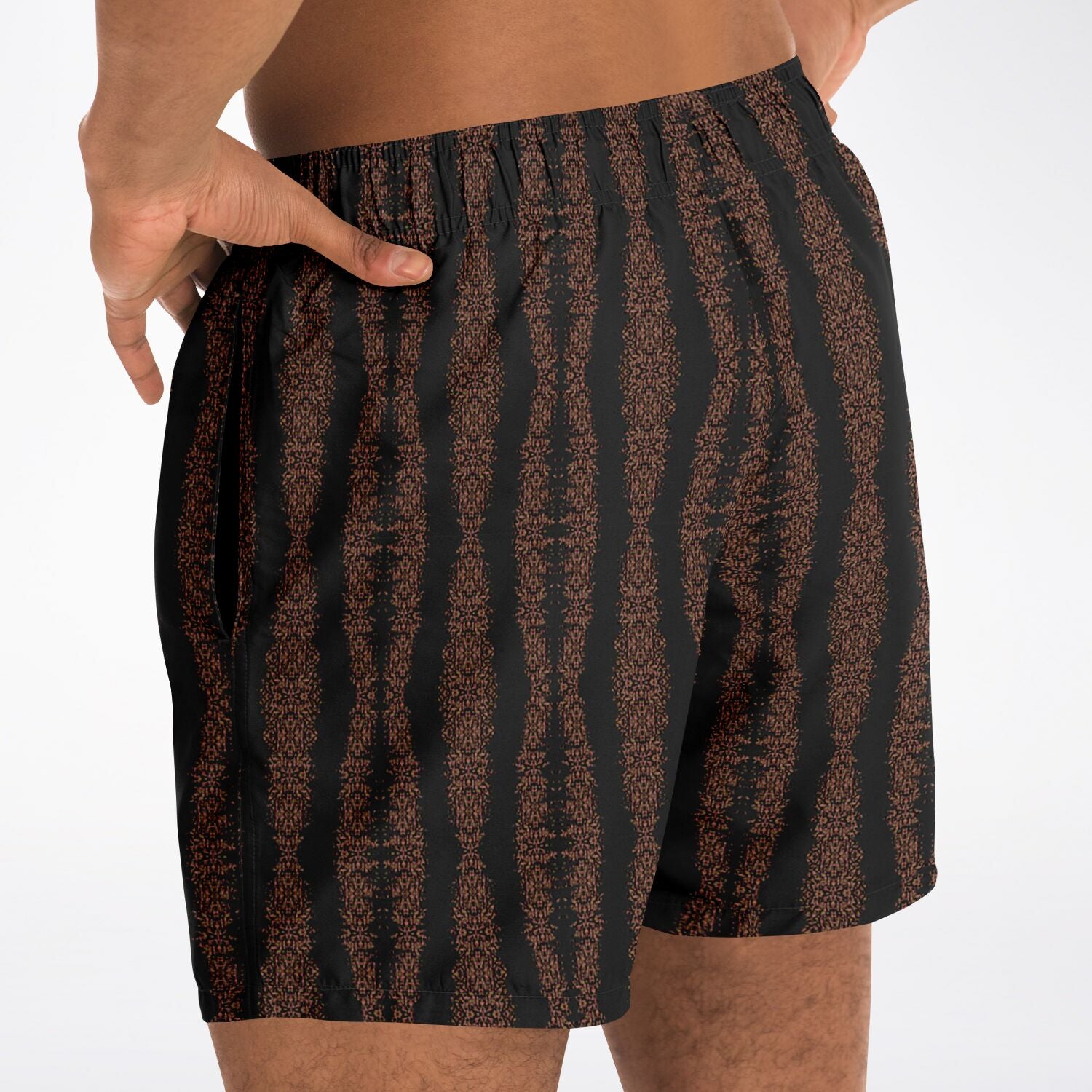 designer black swim trunks for men
