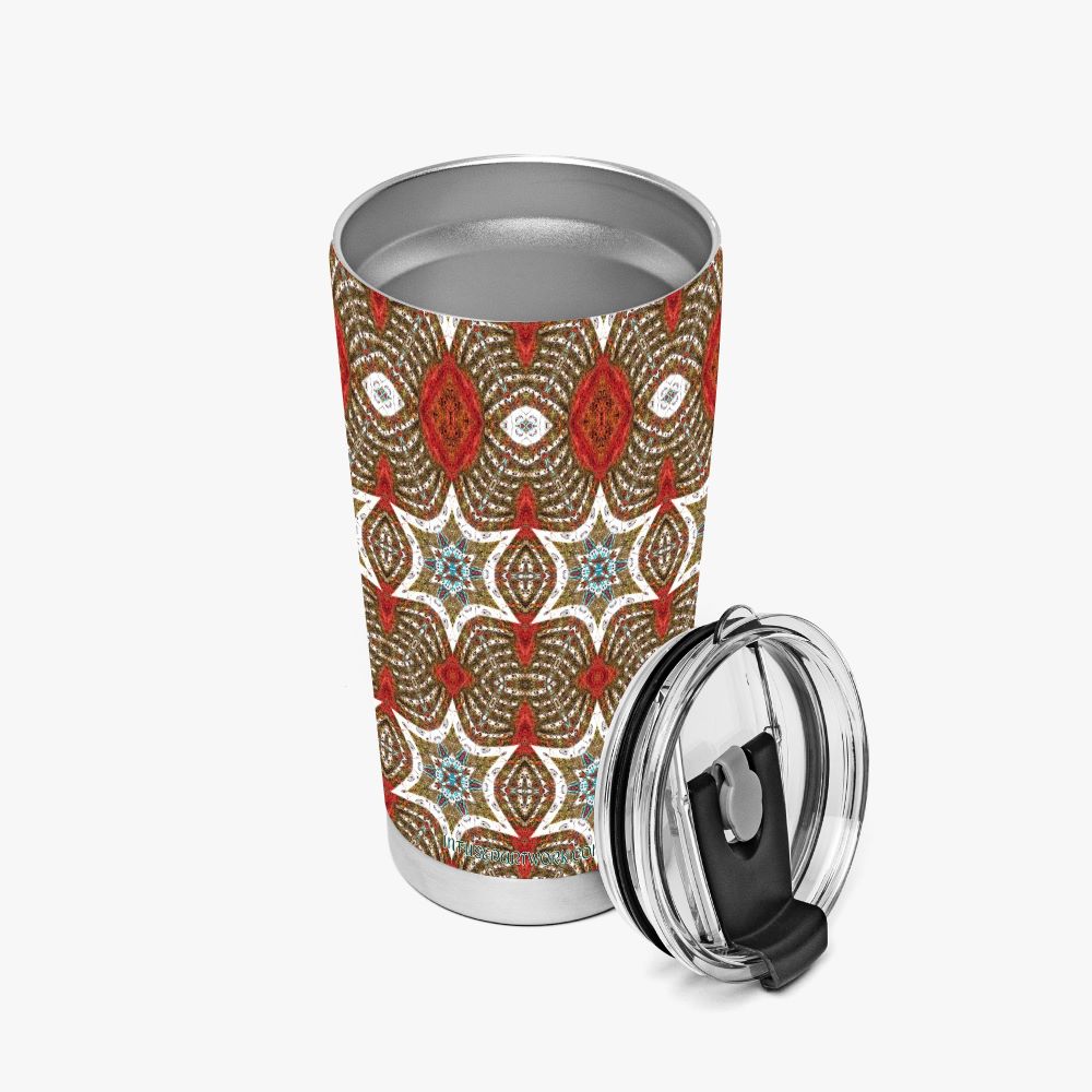 festive travel tumbler