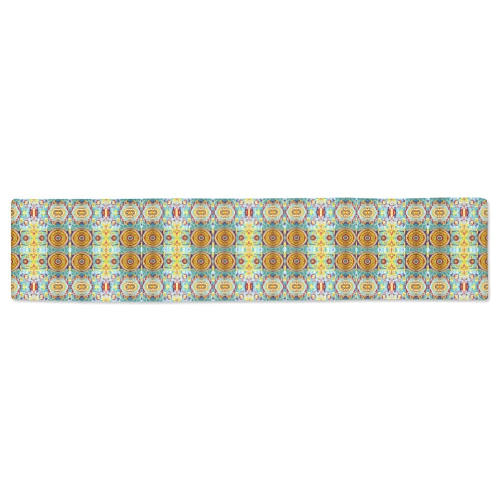 abstract funky art modern table runner