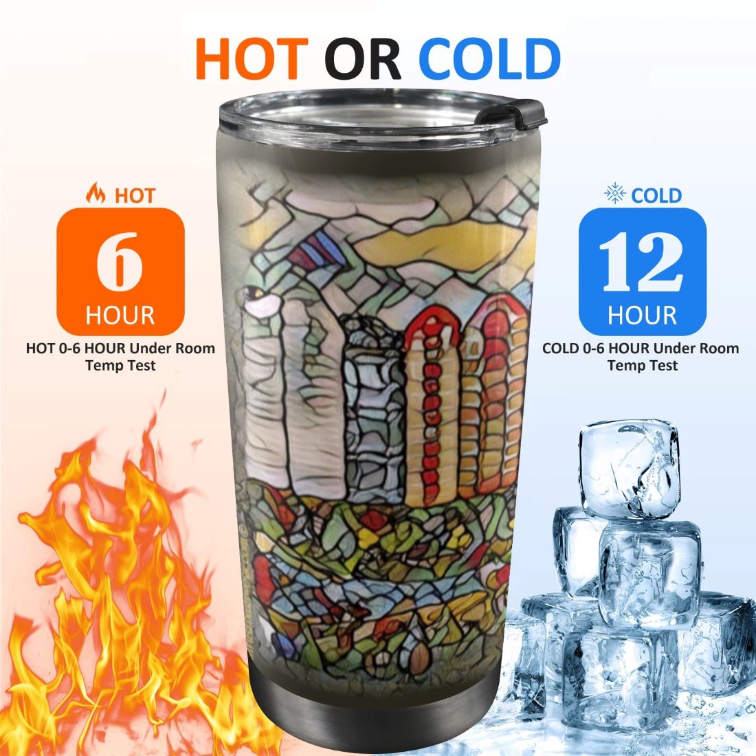 insulated travel tumbler that keeps drinks hot longer