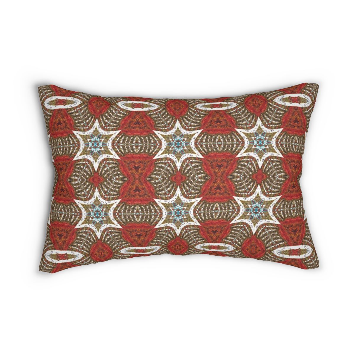 red lumbar pillow cover